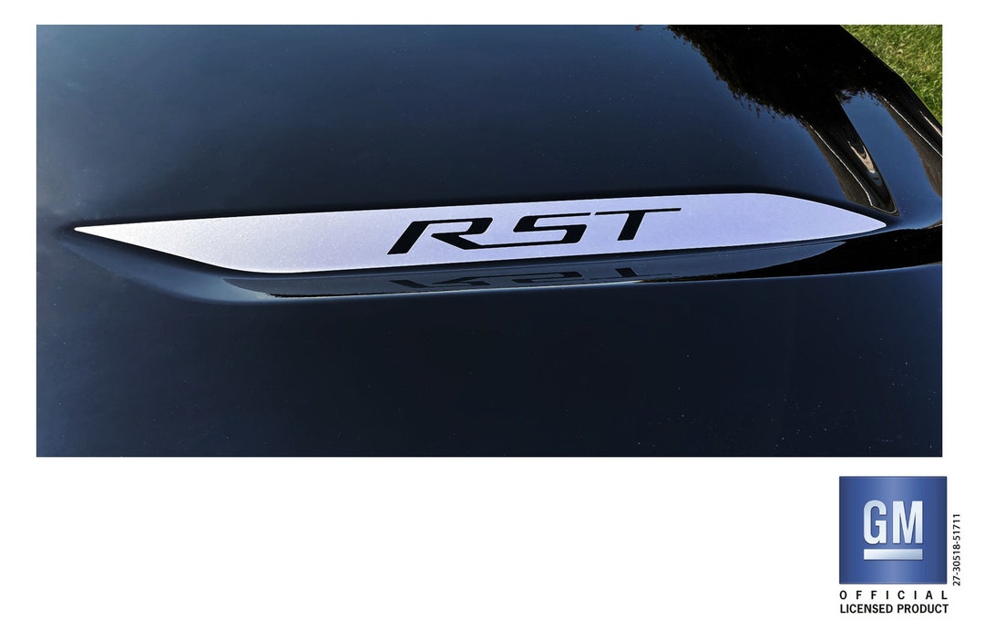 Chevy Silverado RST Z71 Hood Spears Decals 2019-2024 - Glossy/Matte Vinyl (Pair, Made In USA)