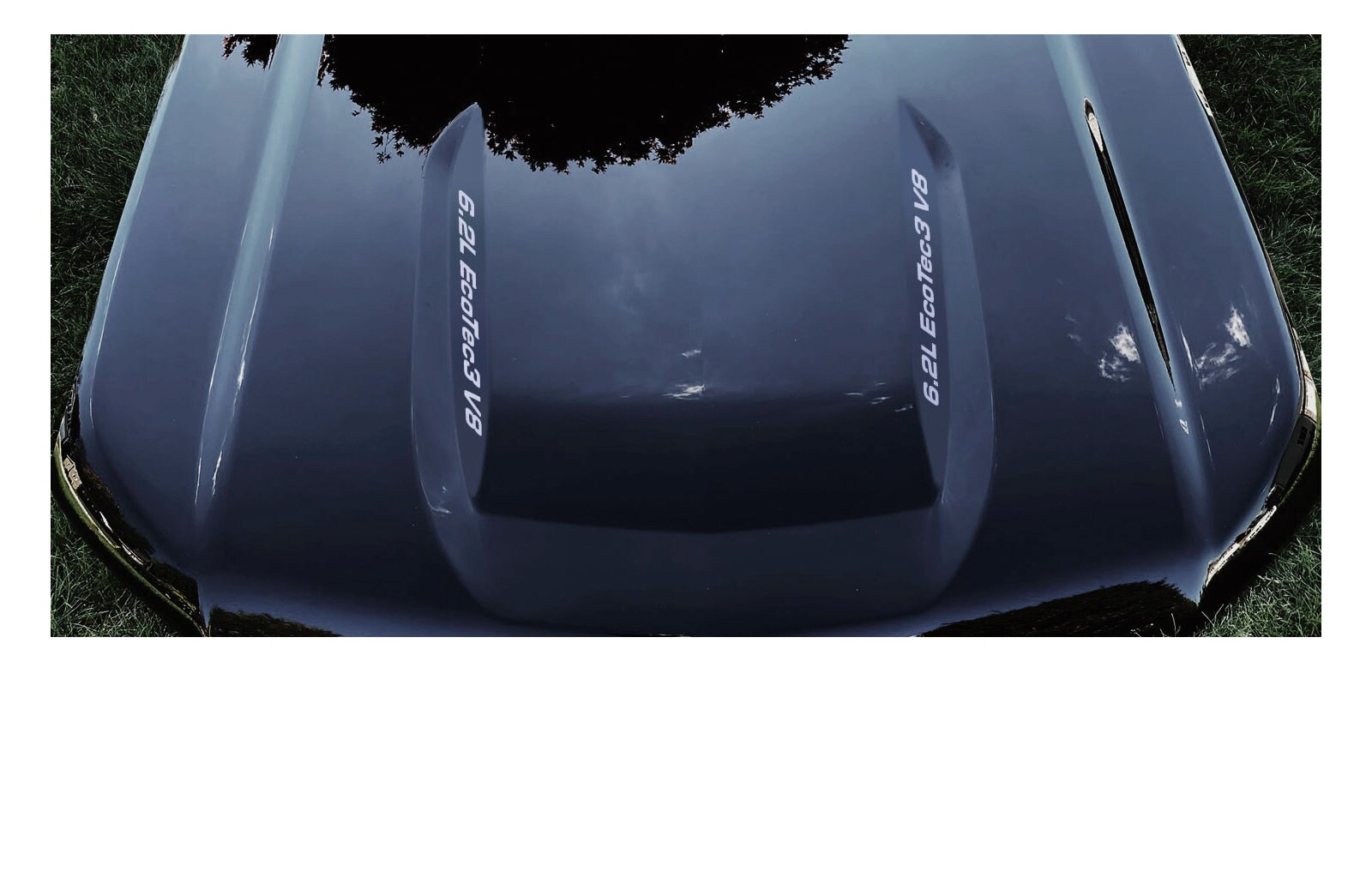 2019-2026 Chevy Silverado 1500 Silver 6.2L Ecotec3 V8 Lettering Hood ...