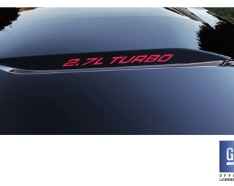 2019 2020 2021 2022 2023 2024 Chevy Silverado 1500 Red 2.7L TURBO Hood Lettering Decals Set Of 2 GM Official Licensed Product