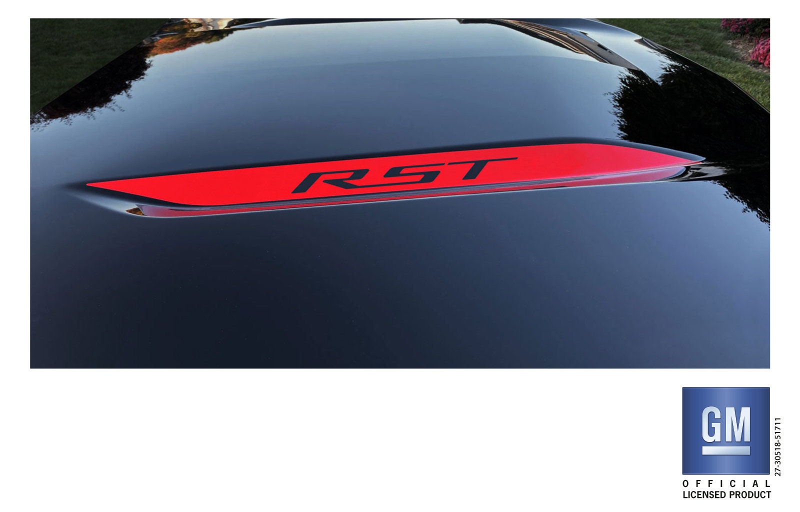 2019-2026 Chevy Silverado 1500 RST Red Hood Spear Decal Stickers Set of ...