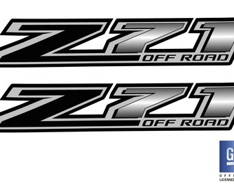2014 2015 2016 2017 2018 Chevy Silverado 1500 2500 Truck Z71 OFF ROAD Bed Side Decal Stickers Set Of 2 GM Official Licensed Product