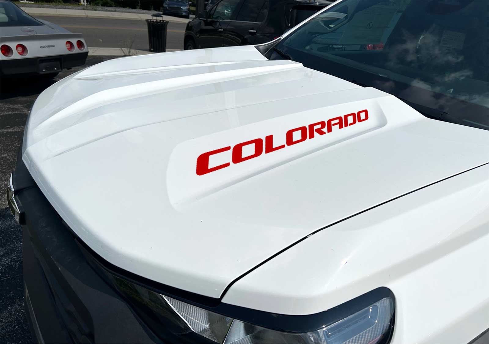 Colorado Lettering 2023-2026 Chevy Colorado Trail Boss Z71 Red Colorado Lettering Hood ...