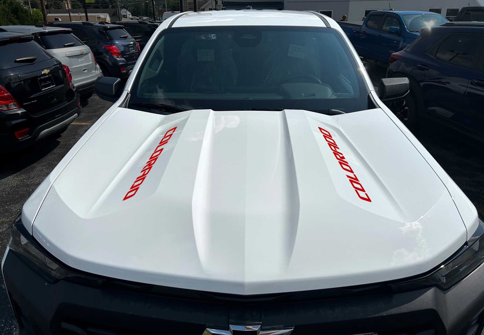 2023-2026 Chevy Colorado Trail Boss Z71 Red Colorado Lettering Hood ...