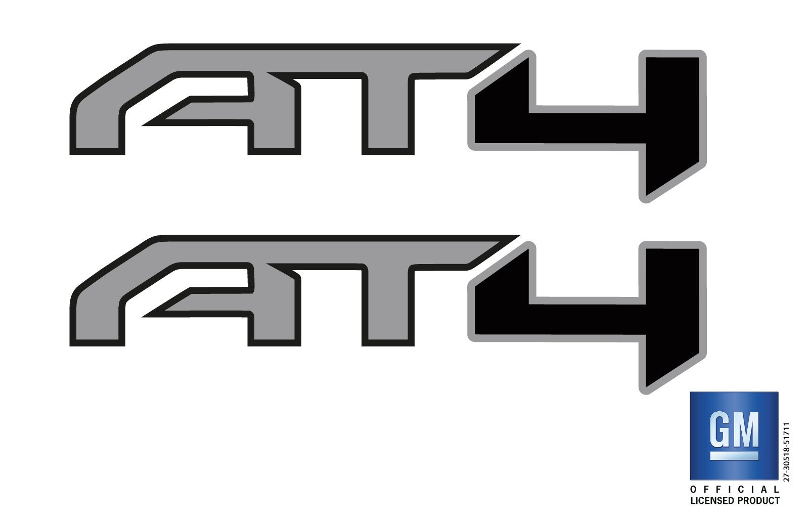 2019-2026 GMC Sierra AT4 Bed Side Decal Stickers Set of 2 GM Official ...