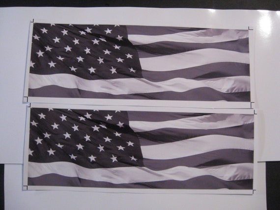 2007 08 09 10 11 12 13 GMC SIERRA AMERICAN FLAG GRILLE DECAL EMBLEM OVERLAY