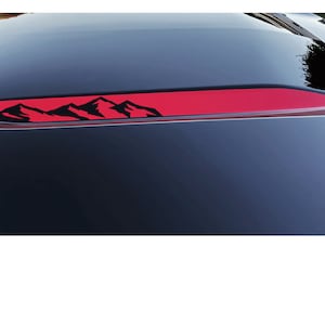 2019 2020 2021 2022 2023 2024 Chevy Silverado 1500 Red MOUNTAINS Hood Decals Set 2 GM Official Licensed Product