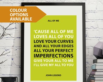 Free Postage Westlife Song Lyrics Quote Art Print Wife Etsy