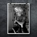 FREE SHIPPING - Marilyn Monroe Print, Chanel Perfume, Chanel Print, Black and White Photograph, Large Poster, Vintage Pin Up, Holywood Icon 