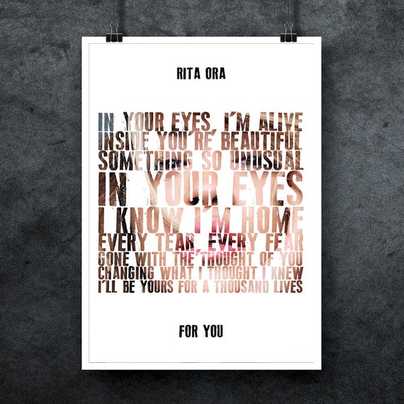 Canvas or Poster I RITA ORA PRINT Choose Size /& Media Type
