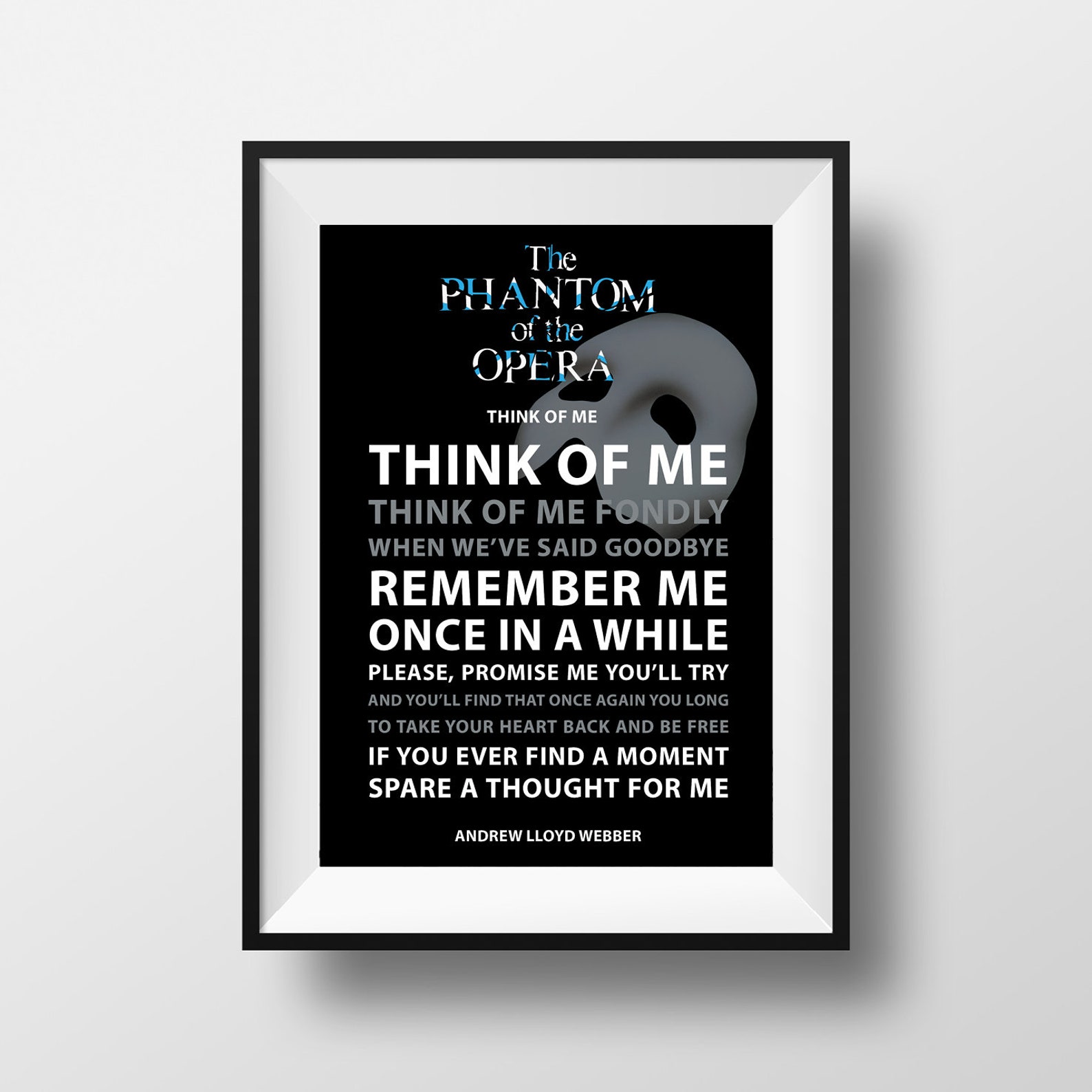 think of me phantom of the opera musical lyrics