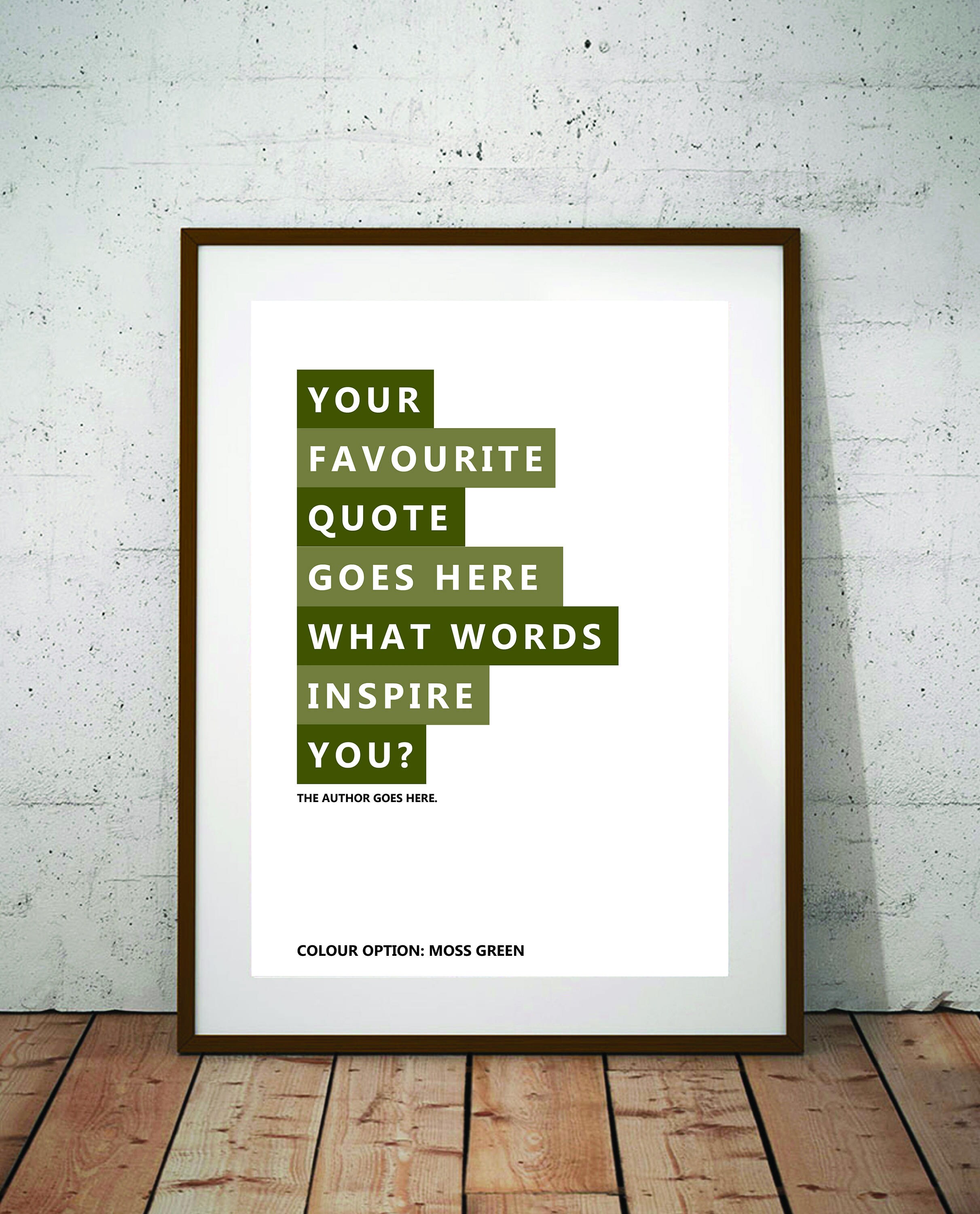 Custom Quote Print Personalised Quote Customised Print Etsy
