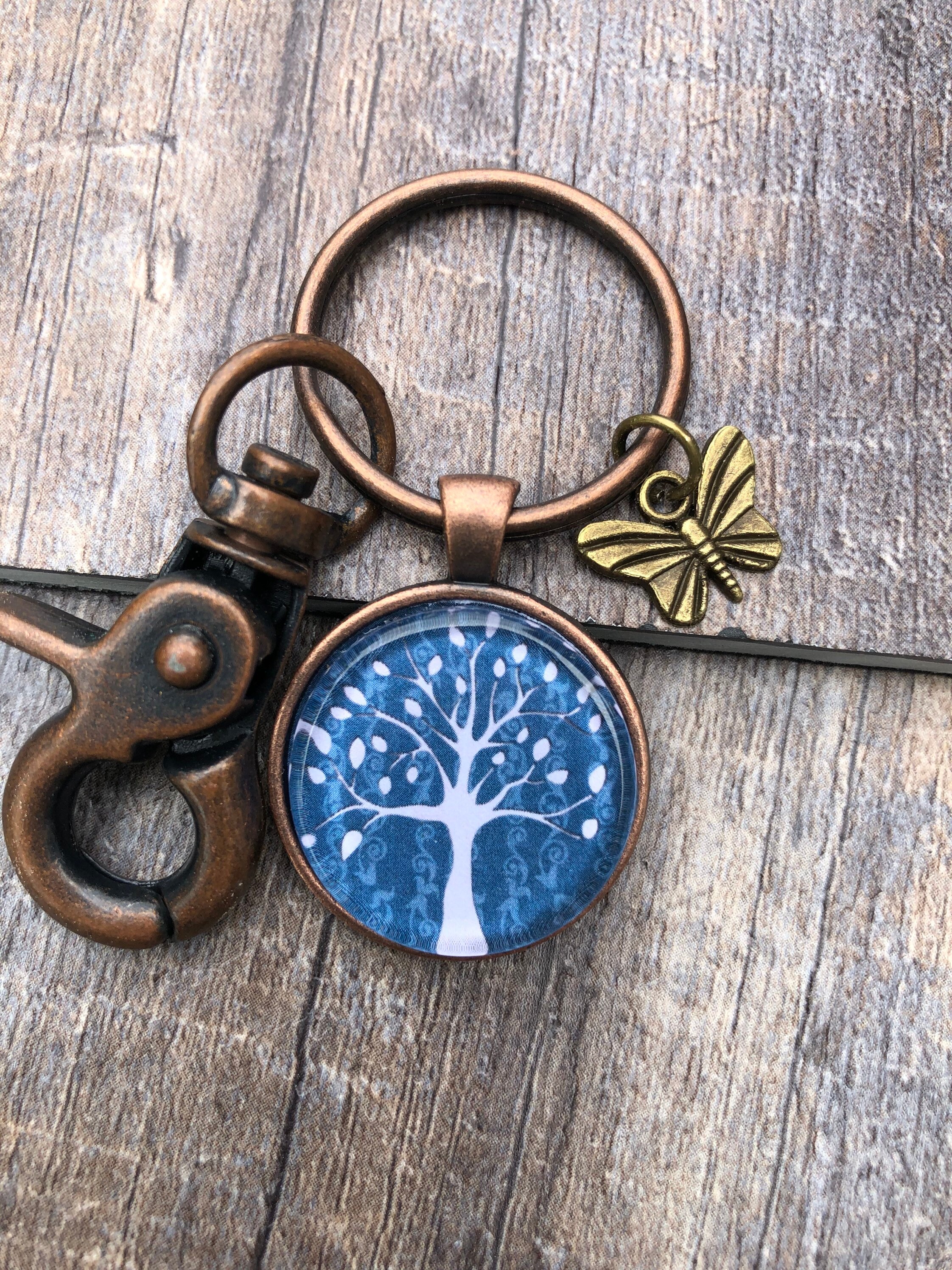 Vintage Look Tree of Life Key Chain Tree of Life Vintage Etsy