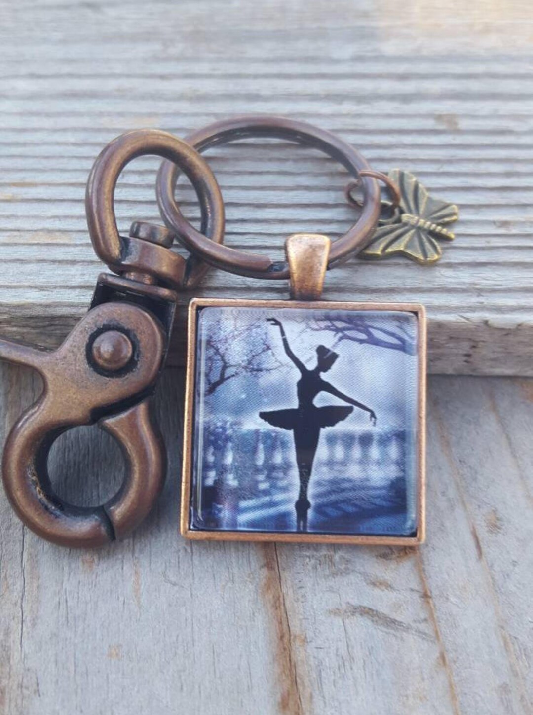 Dancer Key Chain, Vintage Look Key Chain, Gift for Dancer, Ballet Key ...