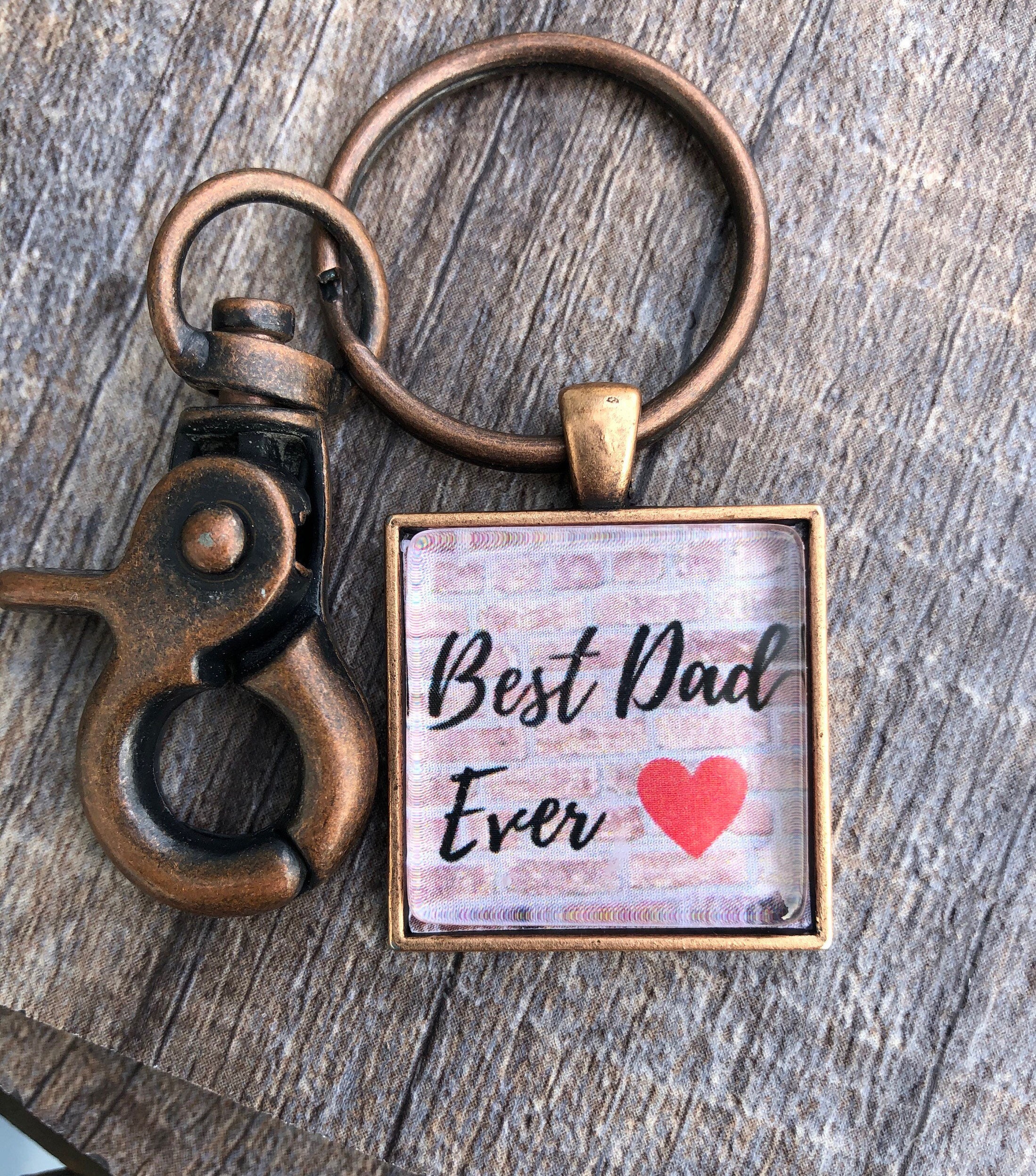 Best Dad Ever Key Chain Dad gift Keychain for Father Father Etsy