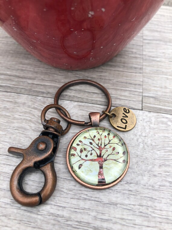 Vintage Look Tree of Life Key Chain Tree of Life Vintage