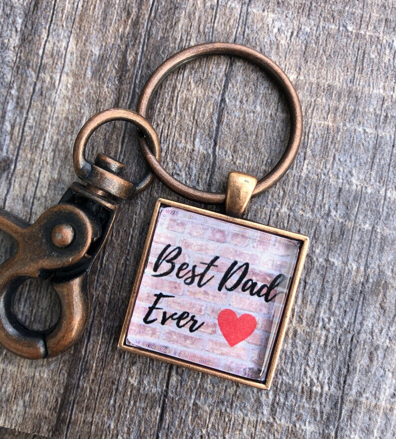 Best Dad Ever Key Chain Dad gift Keychain for Father Father Etsy
