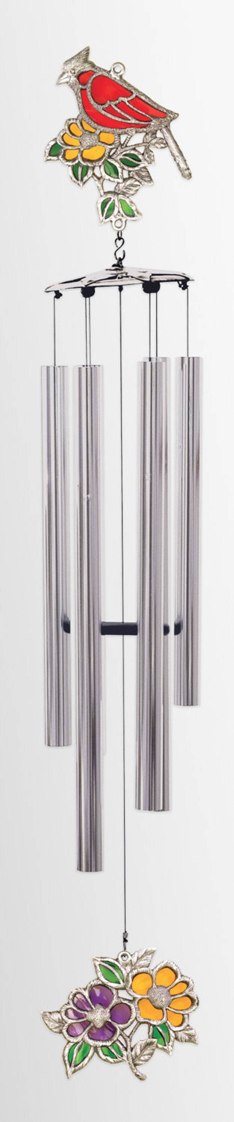 Kara's 50 Cardinal Stained Glass Wind Chime Etsy