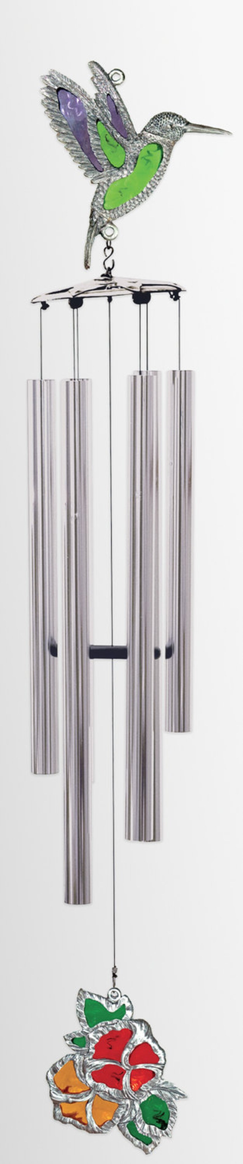 Kara's 50 Hummingbird Stained Glass Wind Chime Etsy