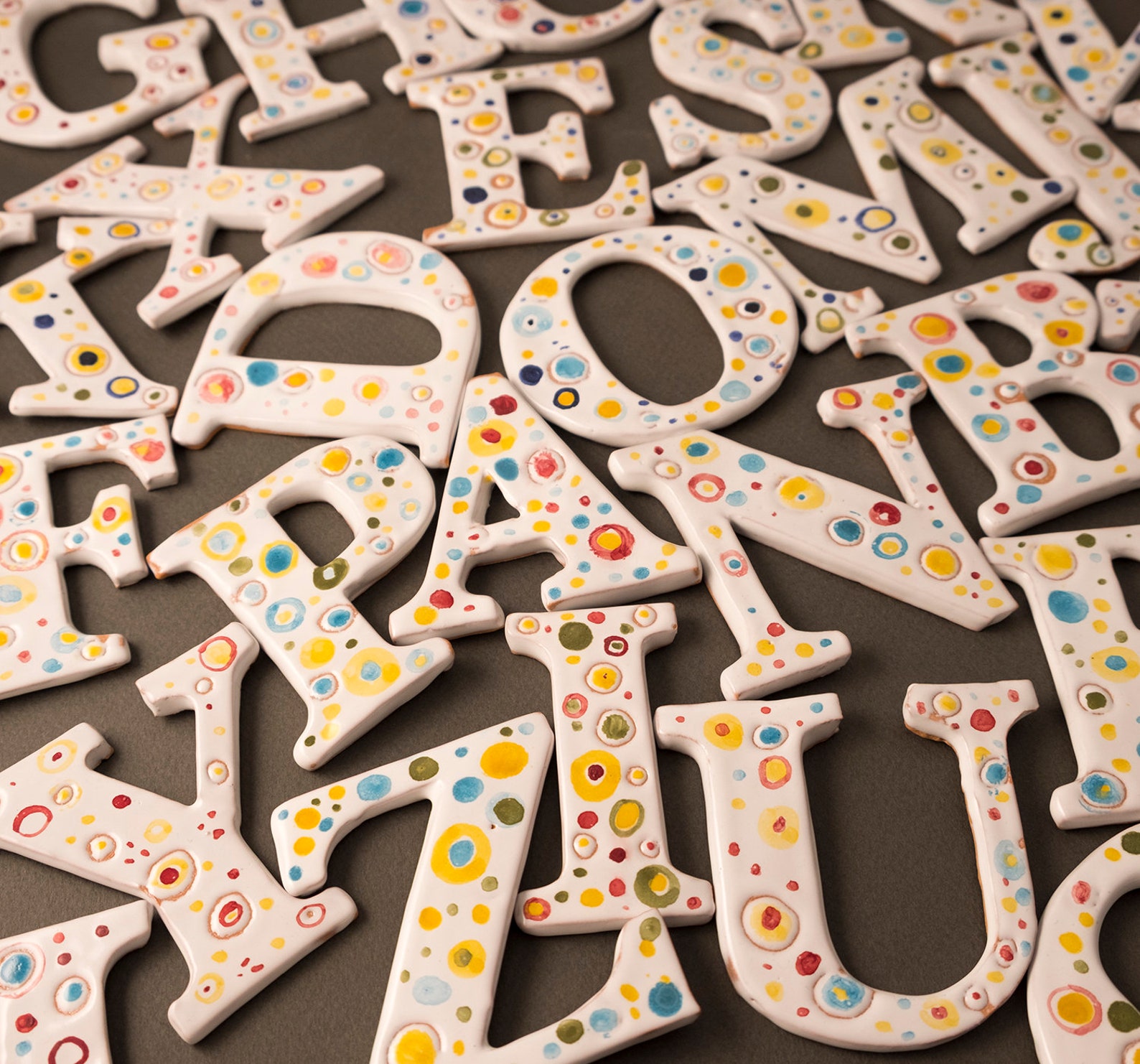 Ceramic Letters Custom Mosaic Tiles Shapes Mosaic Tiles Ceramic Craft