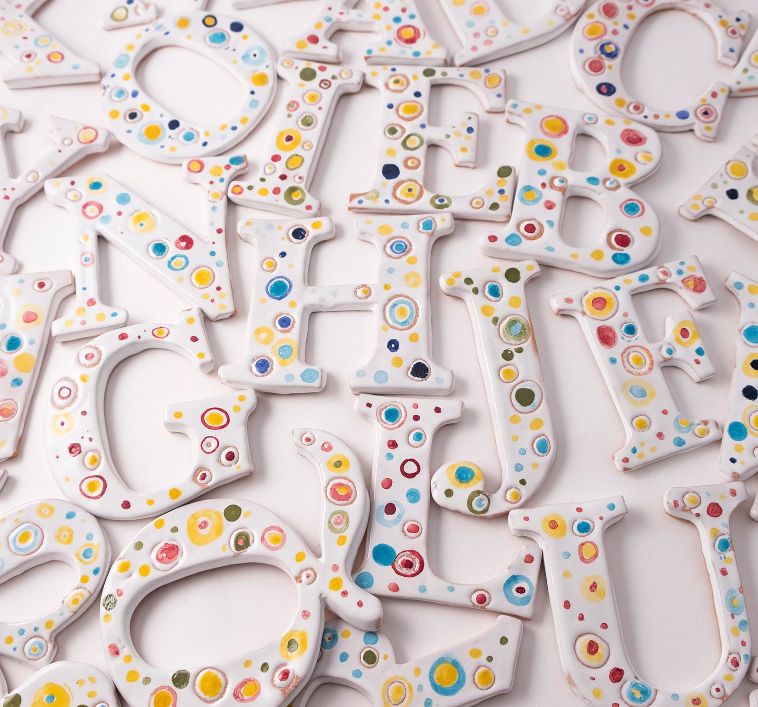 Ceramic Letters Custom Mosaic Tiles Shapes mosaic tiles Etsy