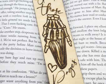 Laser-Engraved Wooden Bookmark - Funny Smut Reader Gift / BookTok Gift for Book Lovers