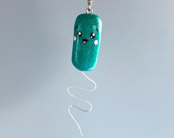 Legionella (Legionnaires' disease) bacteria microbe charm, ornament, microbiologist / pathologist / scientist / medical student gift