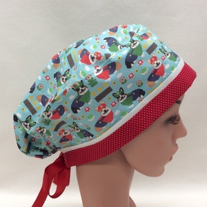 Surgical Scrub Cap, Chemo Cap, Nurse Hat, Scrub Hat, Traditional Tie Style