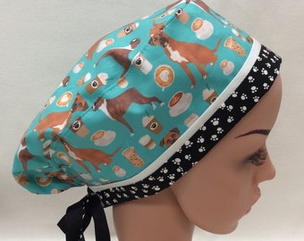 Surgical Scrub Cap, Chemo Cap, Nurse Hat, Scrub Hat, Traditional Tie Style