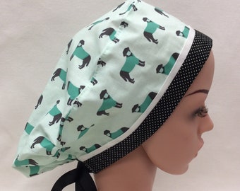 Surgical Scrub Cap, Chemo Cap, Nurse Hat, Scrub Hat, Traditional Tie Style