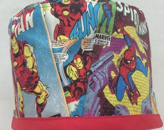MEN’S Surgical Scrub Cap, Chemo Cap, Nurse Hat, Scrub Hat, Traditional Tie Style. Sm/Med/Lg avail.