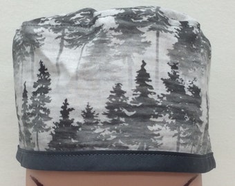 Gorro quirúrgico para hombre, gorro de quimioterapia, gorro de enfermera, gorro de uniforme, estilo tradicional con lazo. Tallas disponibles: pequeña, mediana y grande.