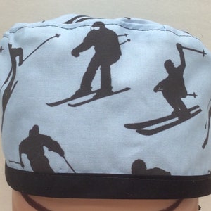 MEN'S Surgical Scrub Cap, Chemo Cap, Nurse Hat, Scrub Hat, Traditional Tie Style. Sm/Med/Lg avail.