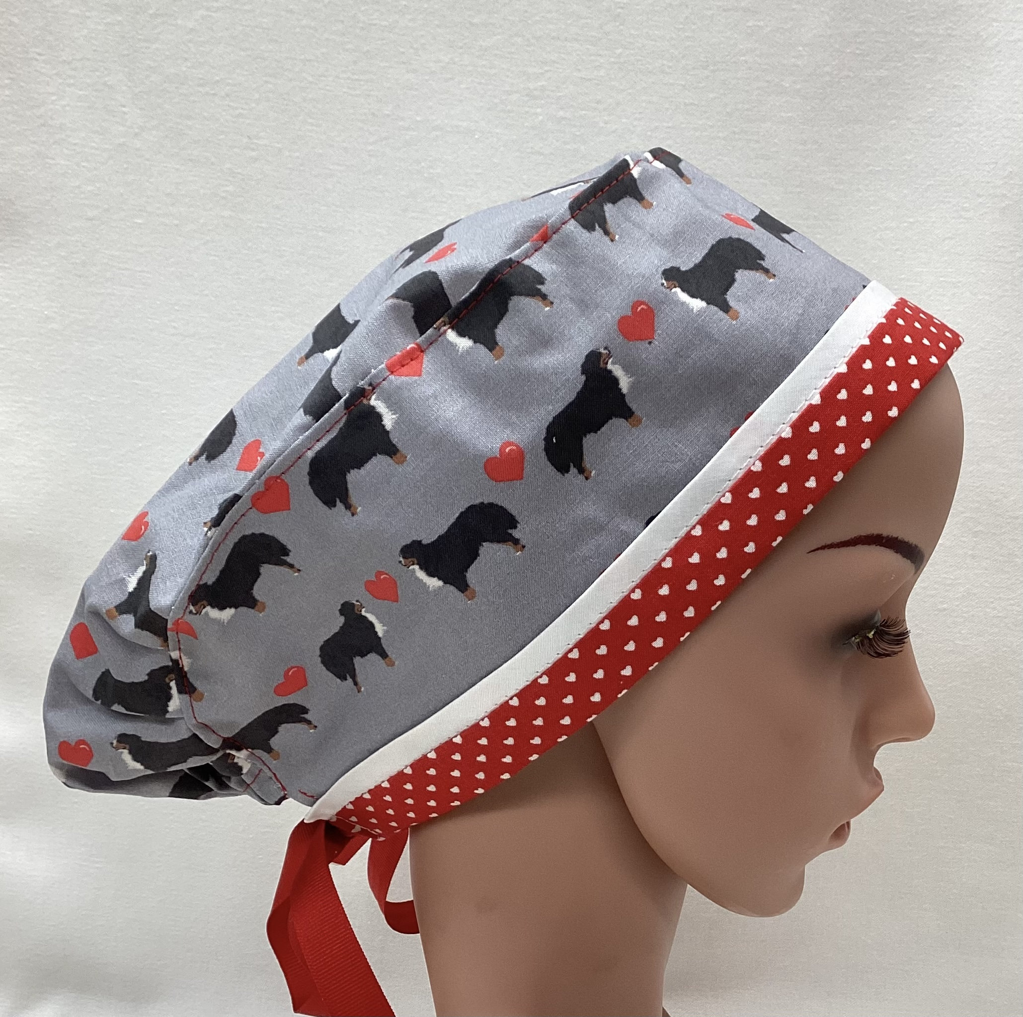 Bernese Mountain Dog Print Scrub Cap -  Portugal