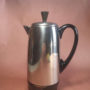 Vintage Farberware 12 Cup Electric Percolator Coffee Pot Stainless Steel  #122 👍