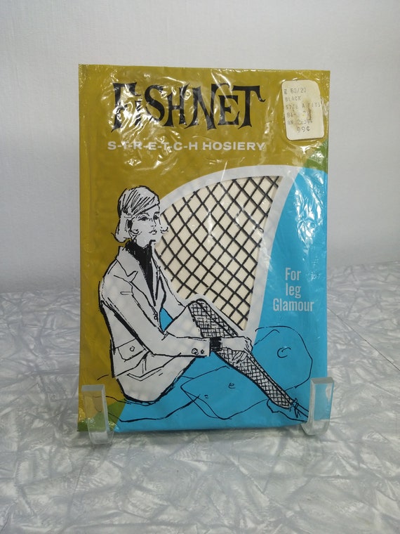 Vintage Fishnet Hose, NOS, 1960’s, Never Worn, Fo… - image 2