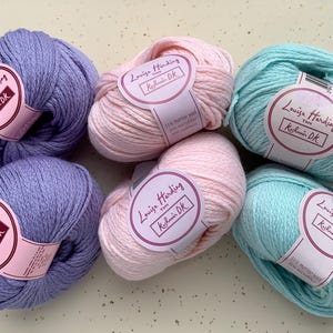 Louisa Harding Kashmir DK, Lot of Five Balls, Merino-Microfiber-Cashmere Blend, Machine Washable, Great for Baby Blankets and Clothes