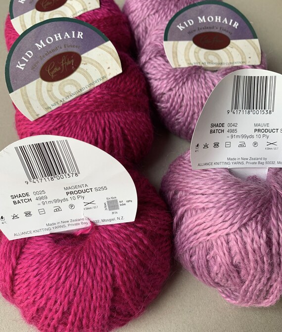 Cynthia Helene Kid Mohair, Lots of Six Skeins, Kid Mohair-wool