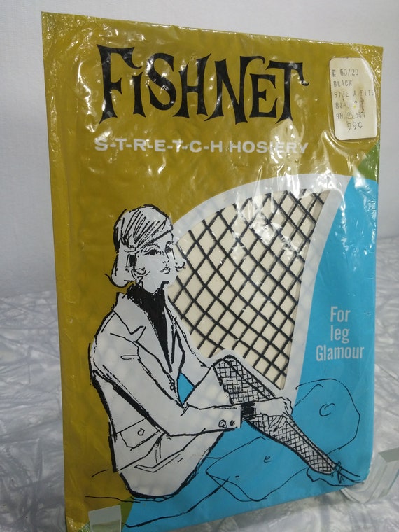 Vintage Fishnet Hose, NOS, 1960’s, Never Worn, Fo… - image 3