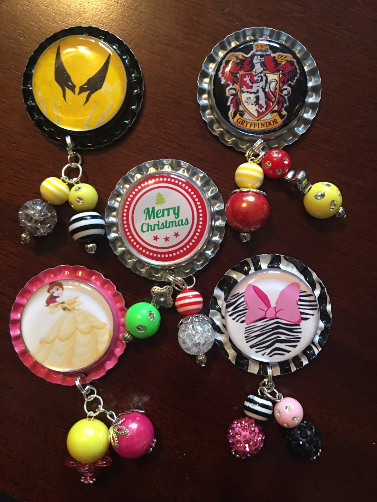 5 Customizable Bottle Cap Badge Faces Only Etsy