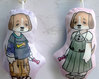 Beagle Dog Pet Pillow Charm Gift Keychain