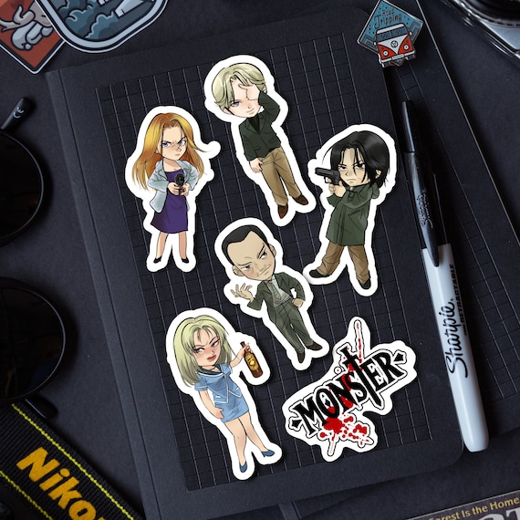 Monster Naoki Urasawa Kenzo Tenma Johan Liebert Sticker Set