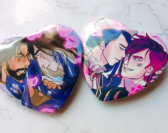 Arcane Caitlyn Violet Jayce Victor Caitvi Jaycevik Pinback Buttons