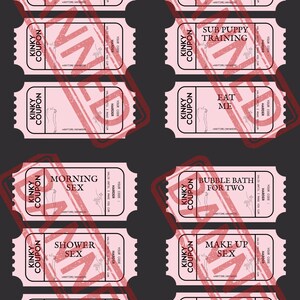 33 Kinky and Naughty Printable Love Coupons - Etsy UK