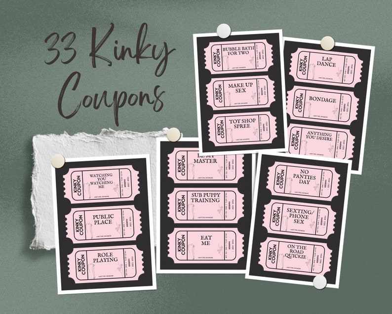 33 Kinky and Naughty Printable Love Coupons - Etsy UK