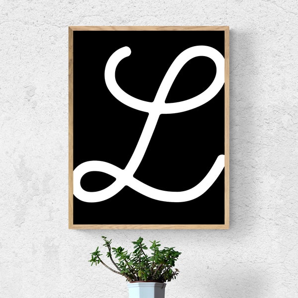 L Letter Art - Etsy