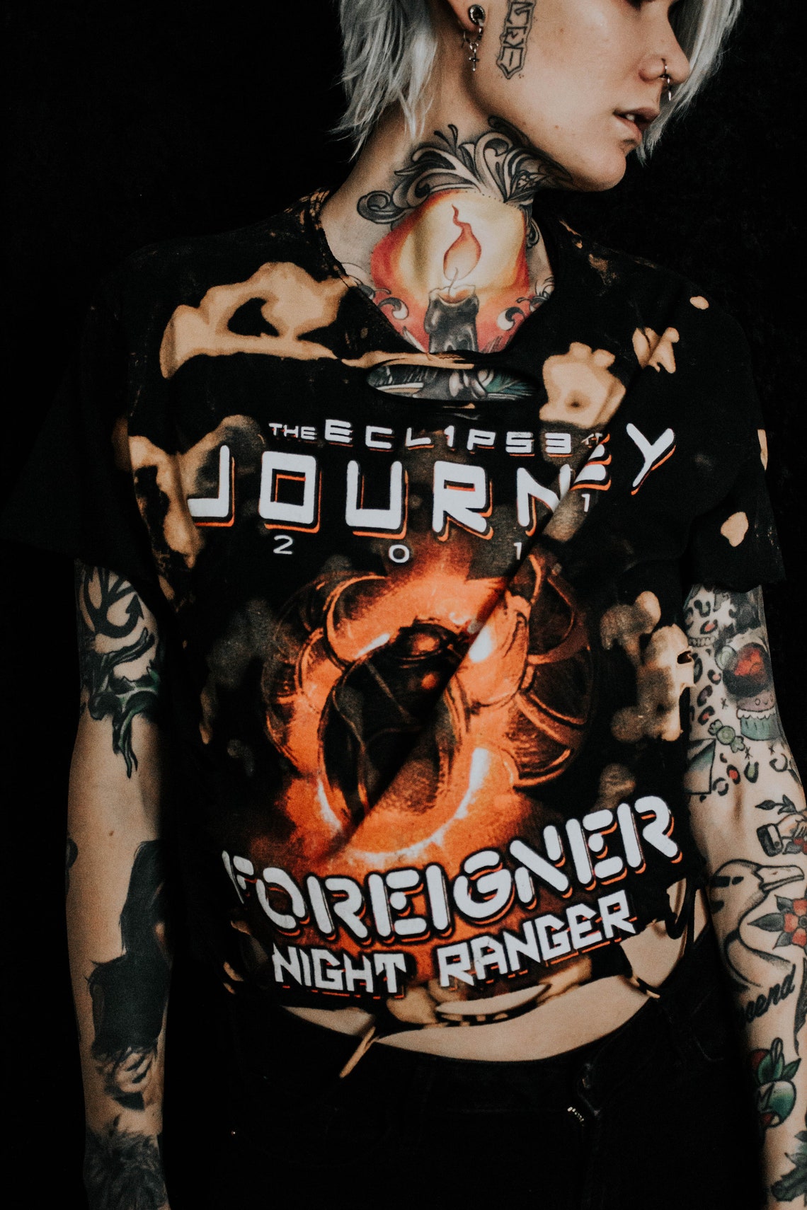 Classic Rock Band shirt Custom Band Top Alt Clothing Etsy