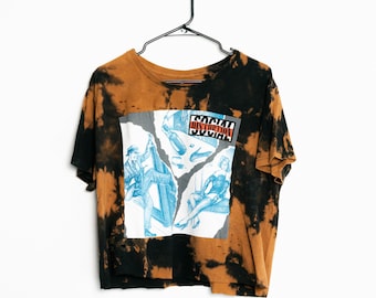 Chemise punk, Vêtements alternatifs, T-shirt gothique, T-shirt décoloré, Chemises personnalisées, Style avant-gardiste