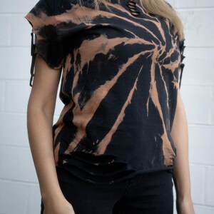 Custom Shirts - Punk Tees - Bleached - Distressed Top - Post Apocalyptic Clothing - Dystopian Style Bild 10