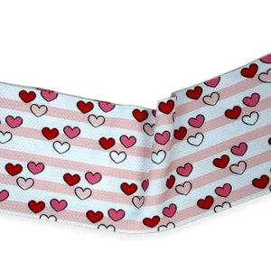 Valentines, Red Heart, Bullet Knit Fabric, 5&quot; x 58&quot; bullet Strip (PD-VL16)