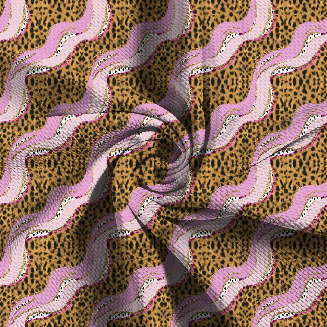 Bullet Knit Fabric, Pink Leopard, Leopard, Cheetah, Pink Cheetah Fabric